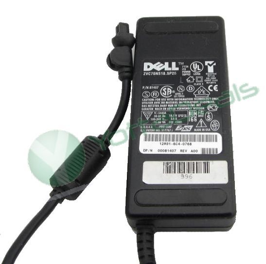 Dell Genuine Original 81407 AC Adapter 18.5V 3.8A 00081407 Power Supply Charger Cord Brand New 