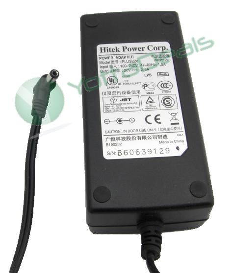 Hitek Power PLUS220 808112-001 AC Adapter 20V 2.5A 50W Power Supply Charger Brand New 
