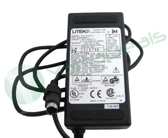 Liteon JAZ Genuine Original PA-2150-1 02426901 AC Adapter 5V 1A 12V 0.75A Power Supply Charger with Power Cord
