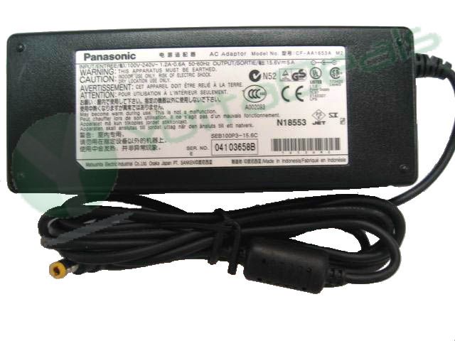 Panasonic Genuine Original CF-AA1653A Laptop AC Adapter Power Supply 15.6V 5A CF-AA1653AM For Toughbook 34 18 29 CF-W2 CF-18 CF-34 