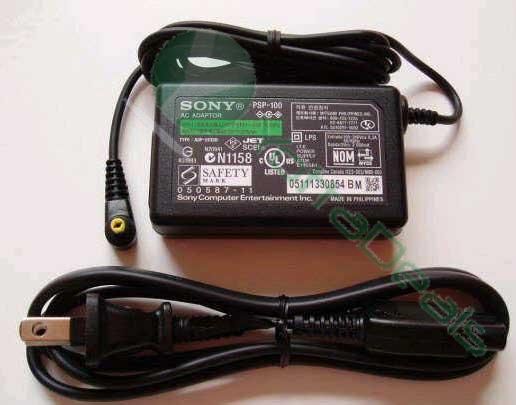 Sony PSP-100 PSP Game Device AC Adapter 5.0V 2.0A Completely recharges your PSP battery in two hours!